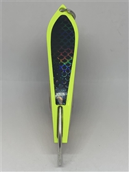 #100 Gator KingspoonÂ® Chartreuse Powder Coat - Black Tape