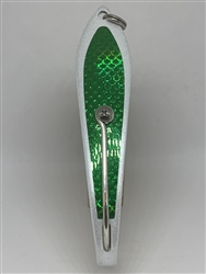 #200 Gator KingspoonÂ® Pearl White Powder Coat - Emerald Tape