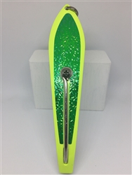 #350 Gator Kingspoon&#174; Chartreuse Powder Coat - Green Ice tape