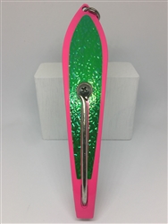 #350 Gator Kingspoon&#174; Pink Powder Coat - Green Ice Tape