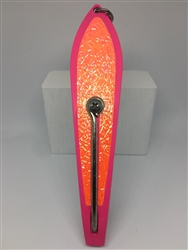 #350 Gator Kingspoon&#174; Pink Powder Coat - Orange Ice Tape