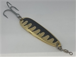 <b>1 oz. Gold Gator Casting Spoon Black Tape - Treble Hook</b>