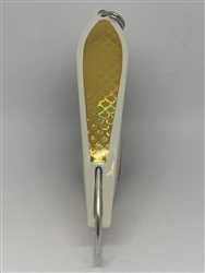 <b>#100 Gator KingspoonÂ® Bone Powder Coat - Gold Tape</b>