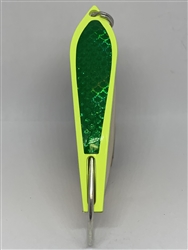 <b>#100 Gator KingspoonÂ® Chartreuse Powder Coat - Emerald Tape</b>