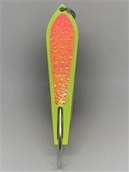 <b>#100 Gator KingspoonÂ® Chartreuse Powder Coat - Orange Ice Tape</b>