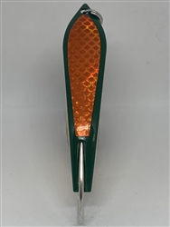 <b>#100 Gator KingspoonÂ® Hunter Green Powder Coat - Copper Tone Tape</b>