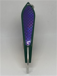 <b>#100 Gator KingspoonÂ® Hunter Green Powder Coat - Purple Tape</b>