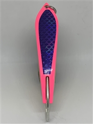 <b>#100 Gator KingspoonÂ® Pink Powder Coat - Purple Tape</b>