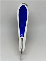 <b>#100 Gator KingspoonÂ® White Powder Coat - Blue Tape</b>