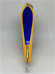 <b>#100 Gator KingspoonÂ® Yellow Powder Coat - Blue Tape</b>