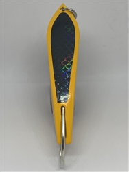 <b>#100 Gator KingspoonÂ® Yellow Powder Coat - Black Tape</b>