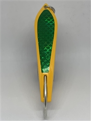 <b>#100 Gator KingspoonÂ® Yellow Powder Coat - Emerald  Tape</b>