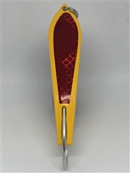 <b>#100 Gator KingspoonÂ® Yellow Powder Coat - Red Tape</b>