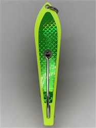 b>#200 Gator KingspoonÂ® Chartreuse Powder Coat - Lime Green Tape</b>