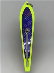 b>#200 Gator KingspoonÂ® Chartreuse Powder Coat - Purple Tape</b>