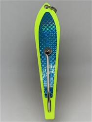 b>#200 Gator KingspoonÂ® Chartreuse Powder Coat - Sky Blue Tape</b>