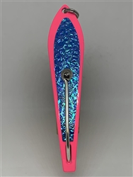 b>#200 Gator KingspoonÂ® Pink Powder Coat - Blue Ice Tape</b>