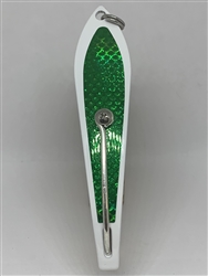 b>#200 Gator KingspoonÂ® White Powder Coat - Emerald Tape</b>