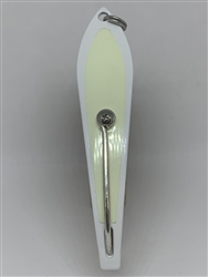 b>#200 Gator KingspoonÂ® White Powder Coat - Glow Tape</b>