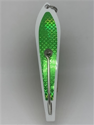 b>#200 Gator KingspoonÂ® White Powder Coat - Lime Green Tape</b>