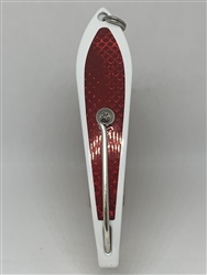 b>#200 Gator KingspoonÂ® White Powder Coat - Red Tape</b>