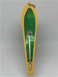 b>#200 Gator KingspoonÂ® Yellow Powder Coat - Emerald Tape</b>