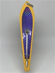 b>#200 Gator KingspoonÂ® Yellow Powder Coat - Purple Tape</b>