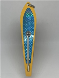 b>#200 Gator KingspoonÂ® Yellow Powder Coat - Sky Blue Tape</b>