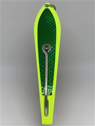 b>#250 Gator KingspoonÂ® Chartreuse Powder Coat - Emerald Tape</b>