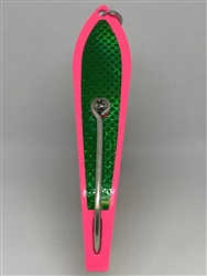 b>#250 Gator KingspoonÂ® Pink Powder Coat - Emerald Tape</b>