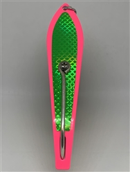 b>#250 Gator KingspoonÂ® Pink Powder Coat - Lime Green Tape</b>