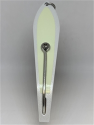 b>#250 Gator KingspoonÂ® Pearl White Powder Coat - Glow Tape</b>