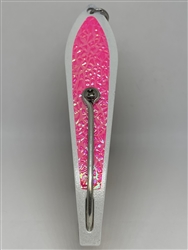 b>#250 Gator KingspoonÂ® Pearl White Powder Coat - Pink Ice Tape</b>