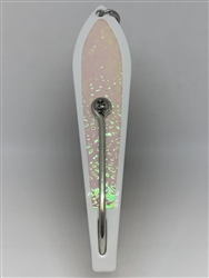 <b>#250 Gator KingspoonÂ® White Powder Coat - Glow Ice Tape</b>