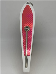 <b>#250 Gator KingspoonÂ® White Powder Coat - Pink Tape</b>