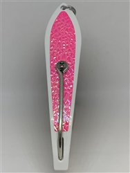 <b>#250 Gator KingspoonÂ® White Powder Coat - Pink Ice Tape</b>