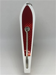 <b>#250 Gator KingspoonÂ® White Powder Coat - Red Tape</b>