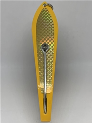 <b>#250 Gator KingspoonÂ® Yellow Powder Coat - Gold Tape</b>