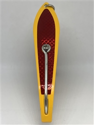 <b>#250 Gator KingspoonÂ® Yellow Powder Coat - Red Tape</b>