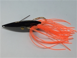 <b> 1/4 oz. Black Gator Weedless Spoon - Orange Skirt Trailer</b>