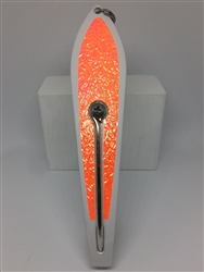 #350 Gator KingspoonÂ® White Powder Coat - Orange Ice Tape