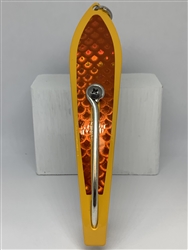 <b>#350 Gator KingspoonÂ® Yellow Powder Coat - Copper Tone Tape</b>